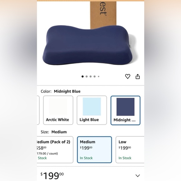 REST Evercool Cooling 1 PC Pillow Instant Cool-to-Touch BLUE LOW‼️LAST ONE - Picture 6 of 6